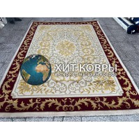 Китайский шерстяной ковер 0054026 Крем-красный